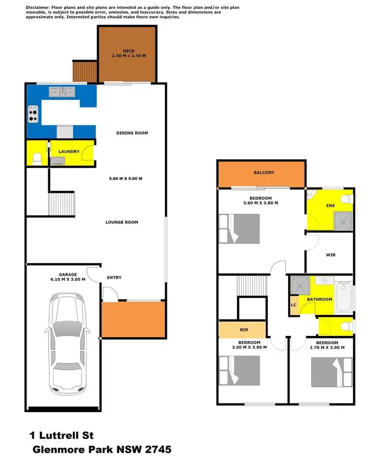 Floorplan of Homely house listing, 1/43 Luttrell Street, Glenmore Park NSW 2745