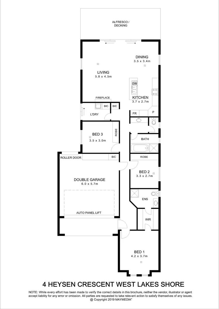 Floorplan of Homely house listing, 4 Heysen Crescent, West Lakes Shore SA 5020
