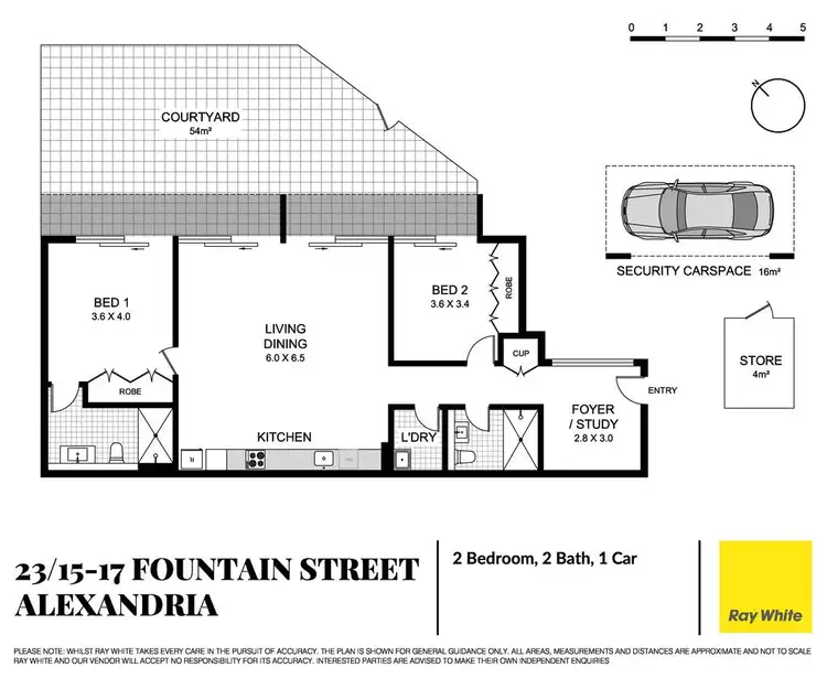 Floorplan of Homely apartment listing, 23/15-17 Fountain Street, Alexandria NSW 2015