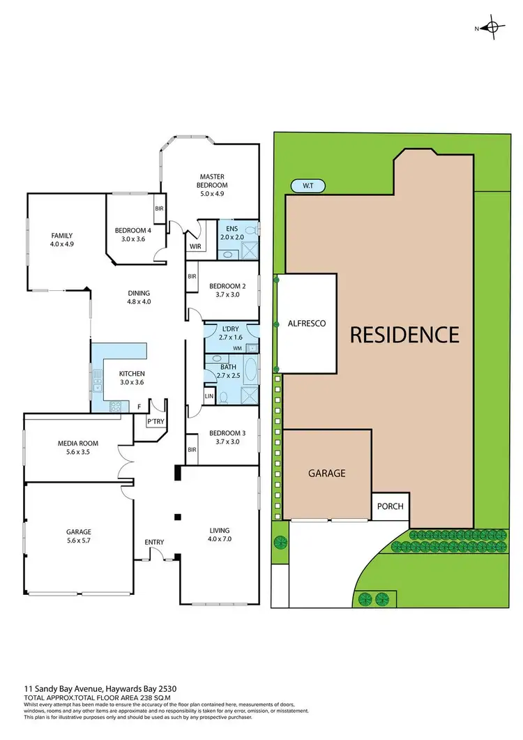 Floorplan of Homely house listing, 11 Sandy Bay Avenue, Haywards Bay NSW 2530