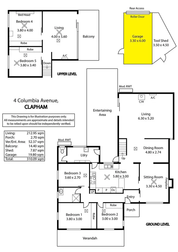 Floorplan of Homely house listing, 4 Columbia Avenue, Clapham SA 5062