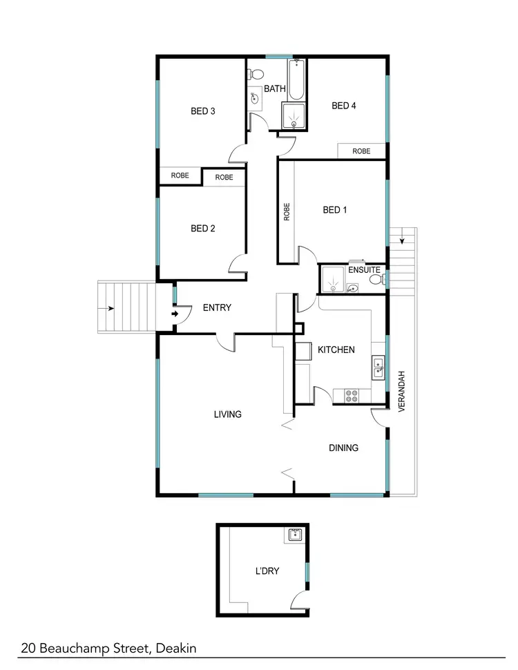 Floorplan of Homely house listing, 20 Beauchamp Street, Deakin ACT 2600
