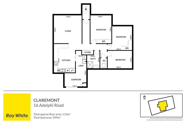 Floorplan of Homely house listing, 16 Adelphi Road, Claremont TAS 7011