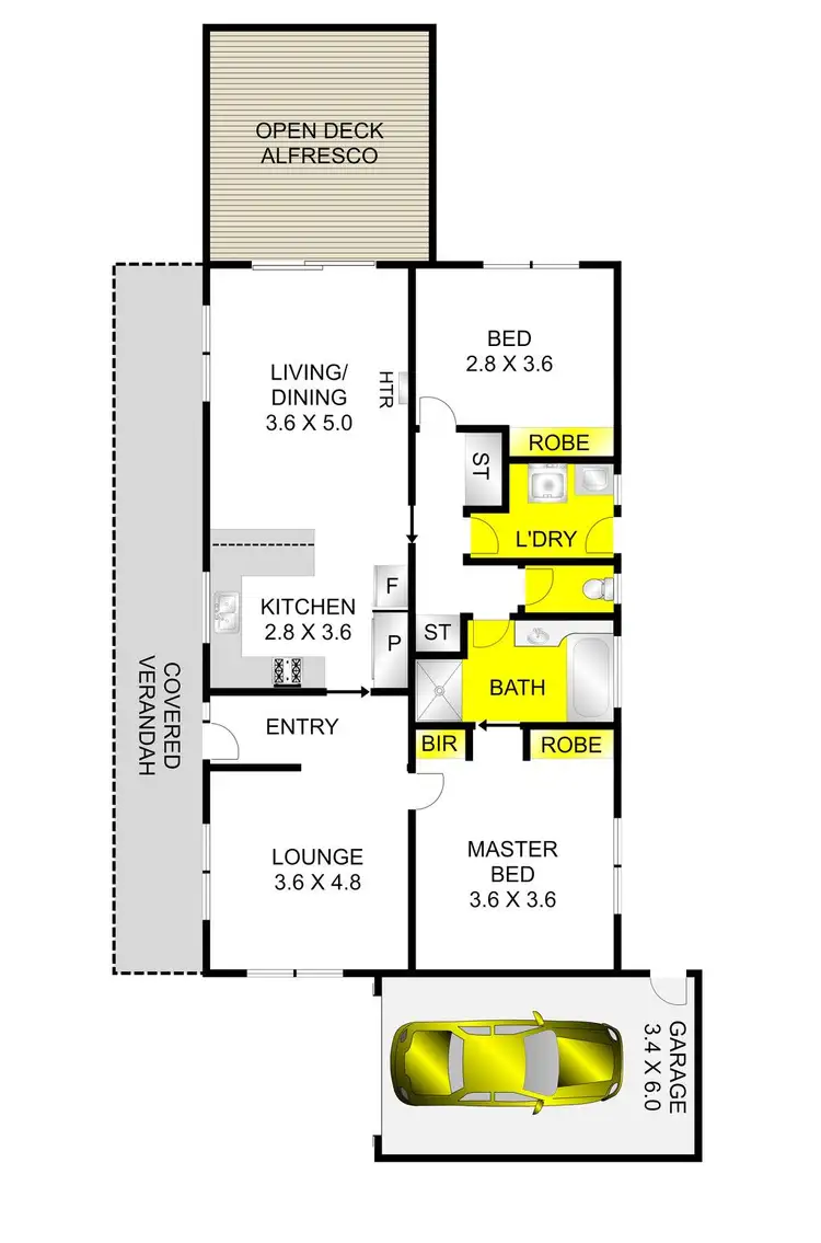 Floorplan of Homely house listing, 1/17 Babra Court, Grovedale VIC 3216