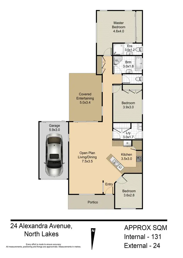 Floorplan of Homely house listing, 24 Alexandra Avenue, North Lakes QLD 4509