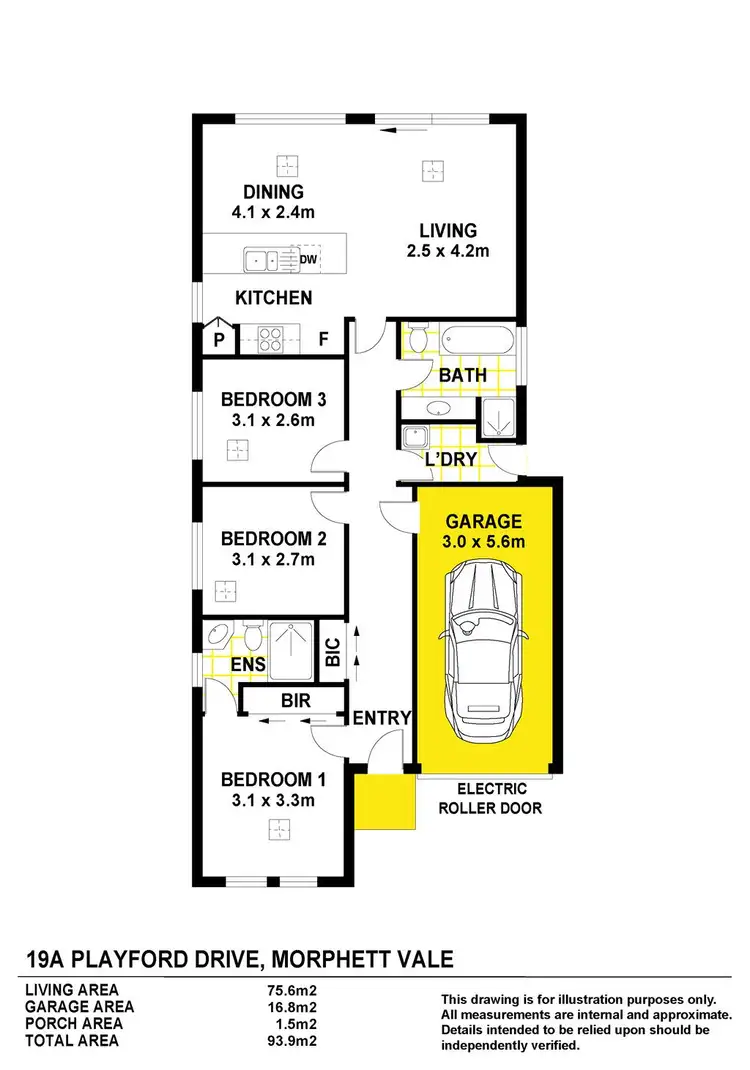 Floorplan of Homely house listing, 19A Playford Drive, Morphett Vale SA 5162