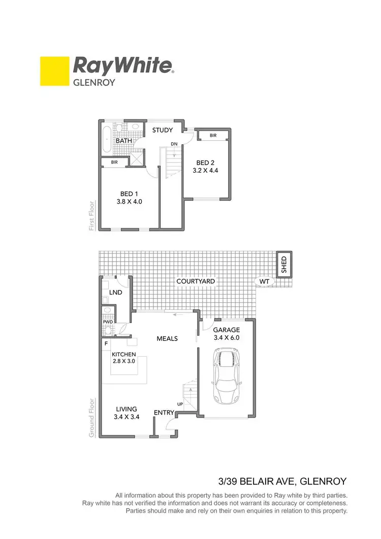 Floorplan of Homely townhouse listing, 3/39 Belair Avenue, Glenroy VIC 3046