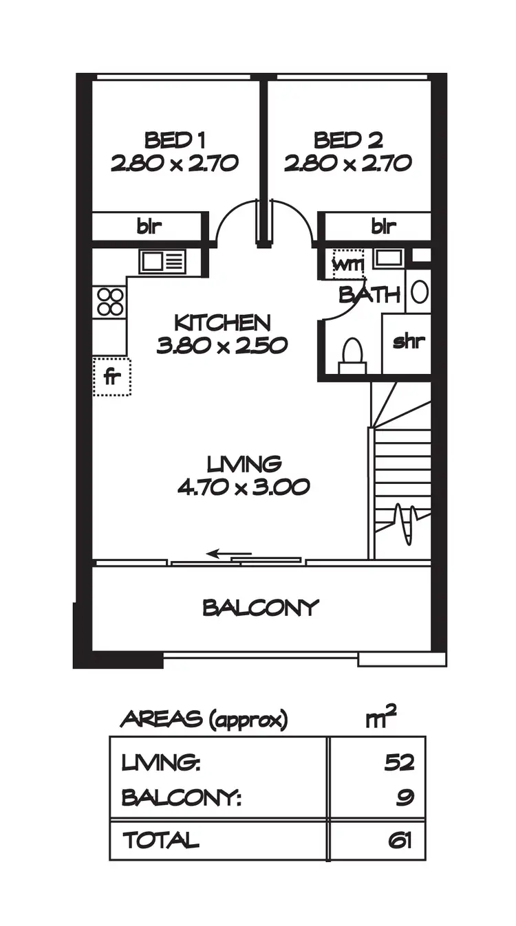 Floorplan of Homely apartment listing, 8/365a Marion Road, Plympton SA 5038