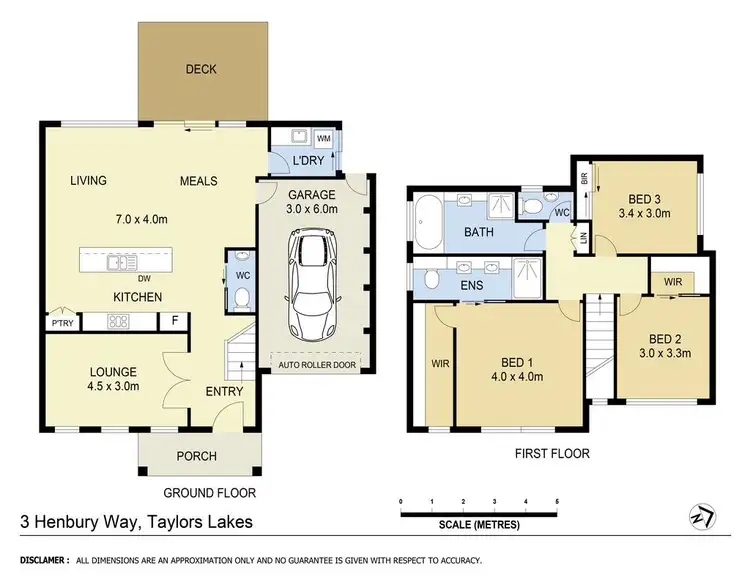 Floorplan of Homely house listing, 3 Henbury Way, Taylors Lakes VIC 3038
