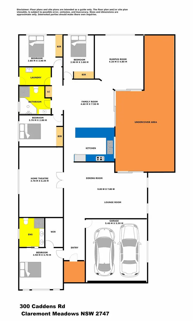 Floorplan of Homely house listing, 300 Caddens Road, Claremont Meadows NSW 2747