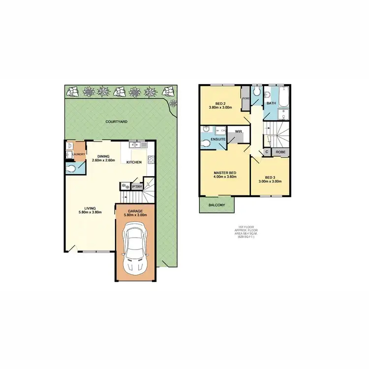 Floorplan of Homely townhouse listing, 19/28 Coora Street, Wishart QLD 4122