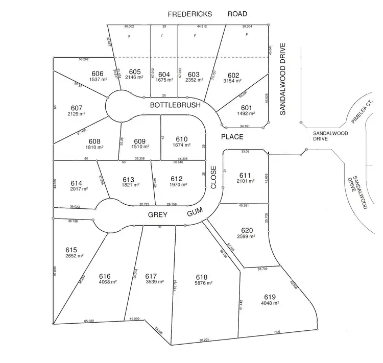 Floorplan of Homely land listing, Lot 609 Bottlebrush Place, Caniaba NSW 2480