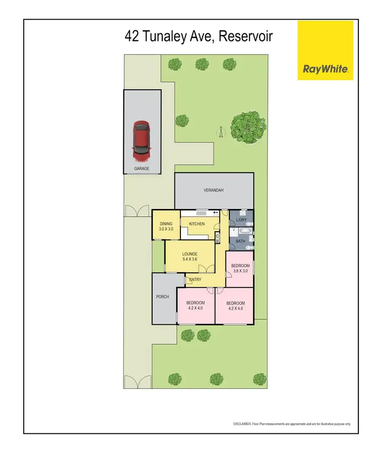 Floorplan of Homely house listing, 42 Tunaley Parade, Reservoir VIC 3073