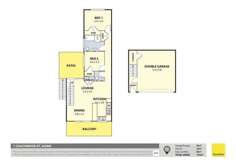 Floorplan of Homely townhouse listing, 7 Coachwood Street, Kiama NSW 2533