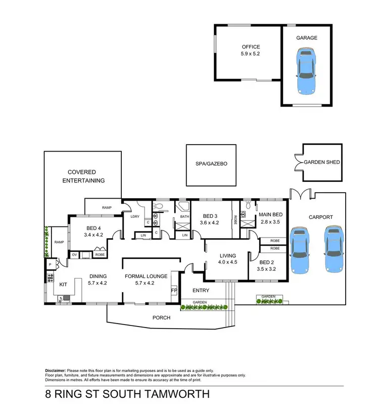 Floorplan of Homely house listing, 8 Ring Street, Tamworth NSW 2340