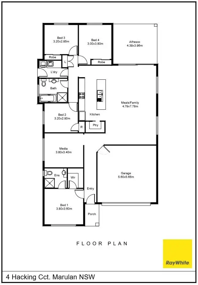 Floorplan of Homely house listing, 4 Hacking Circuit, Marulan NSW 2579