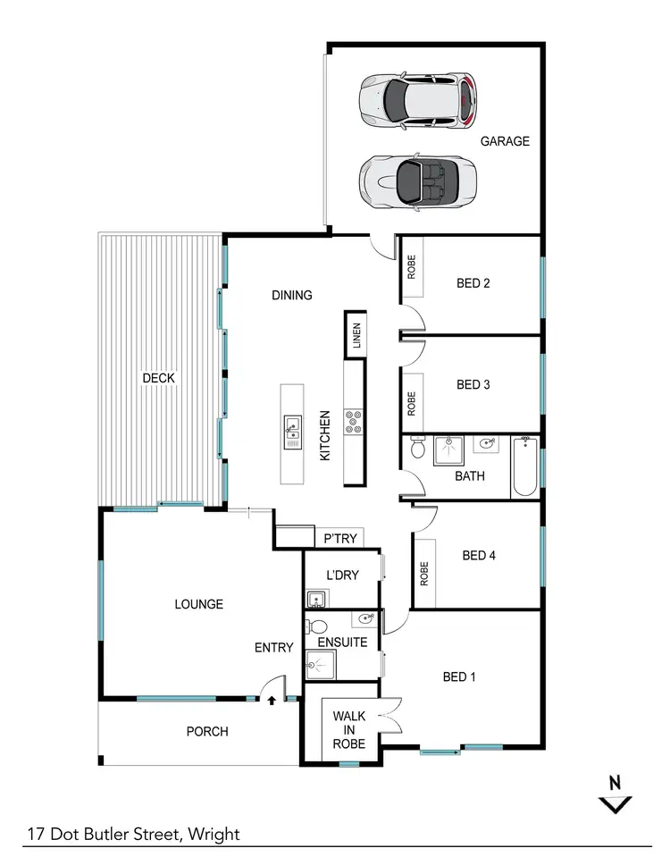 Floorplan of Homely house listing, 17 Dot Butler Street, Wright ACT 2611