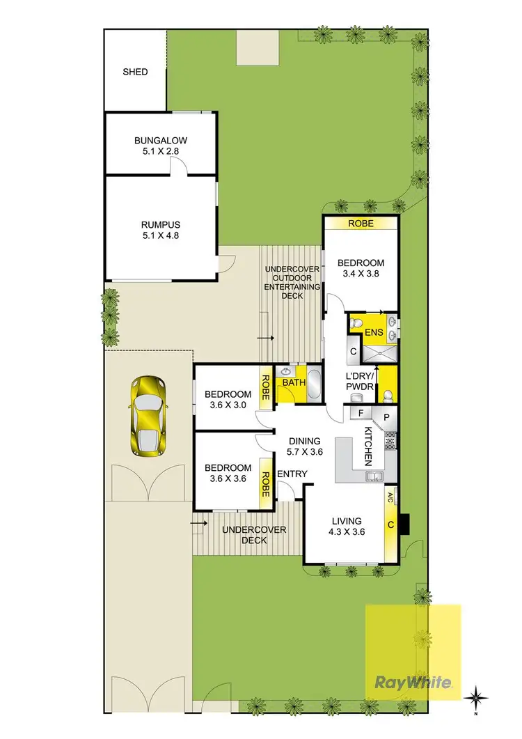 Floorplan of Homely house listing, 5 Marlborough Street, Herne Hill VIC 3218
