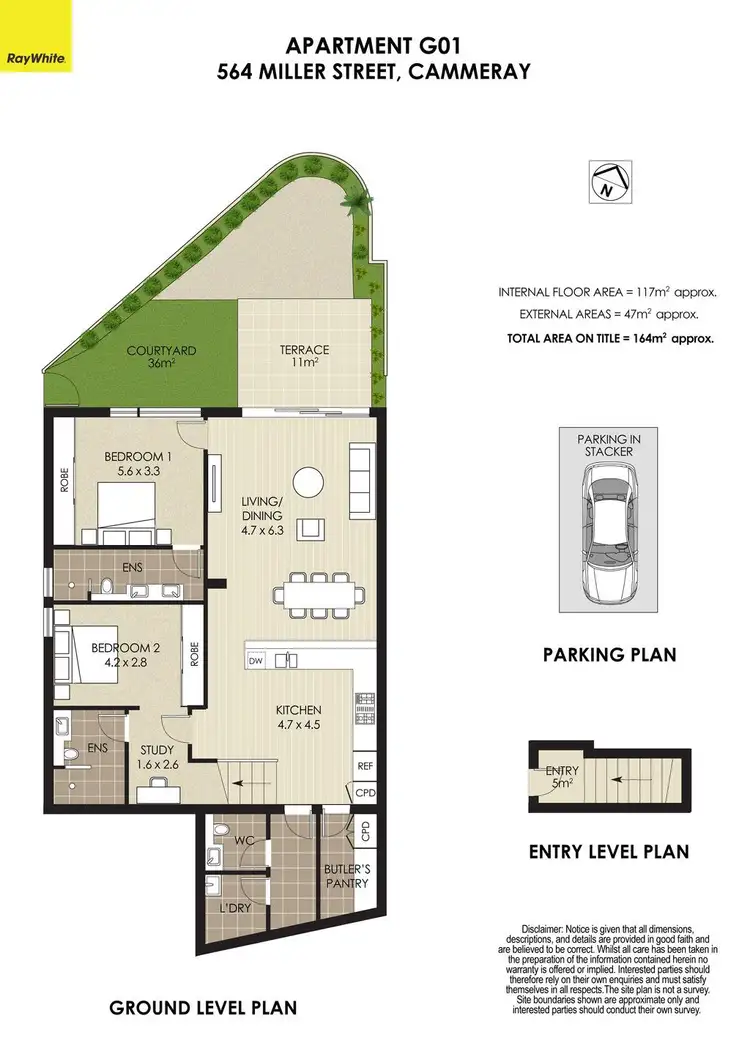 Floorplan of Homely apartment listing, G01/564 Miller Street, Cammeray NSW 2062