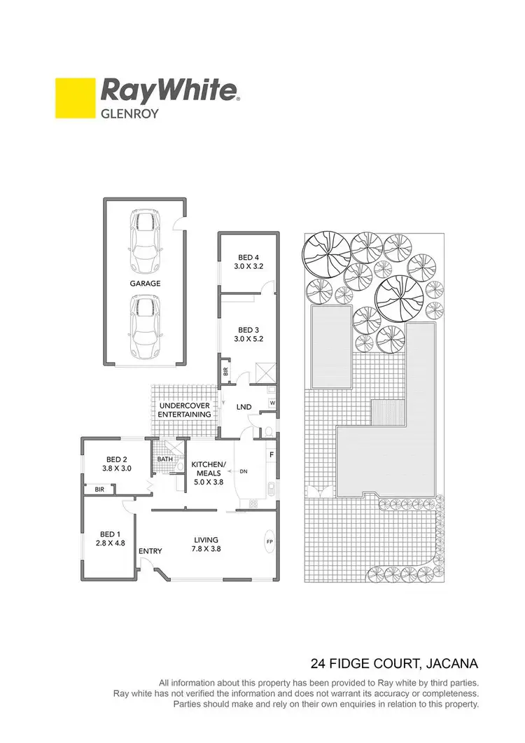 Floorplan of Homely house listing, 24 Fidge Court, Jacana VIC 3047