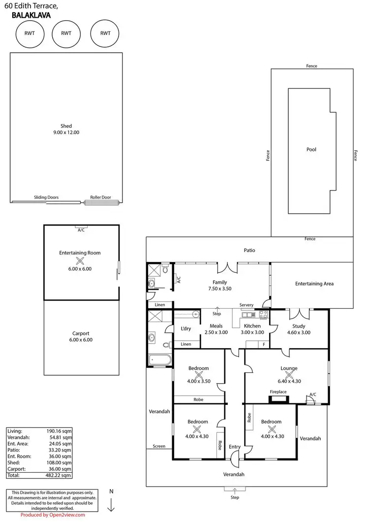Floorplan of Homely house listing, 60 Edith Terrace, Balaklava SA 5461