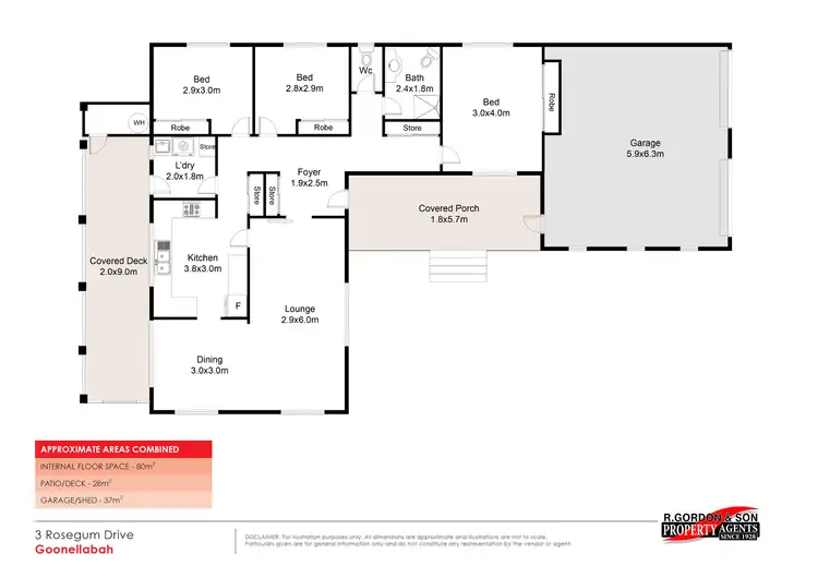 Floorplan of Homely house listing, 3 Rosegum Drive, Goonellabah NSW 2480