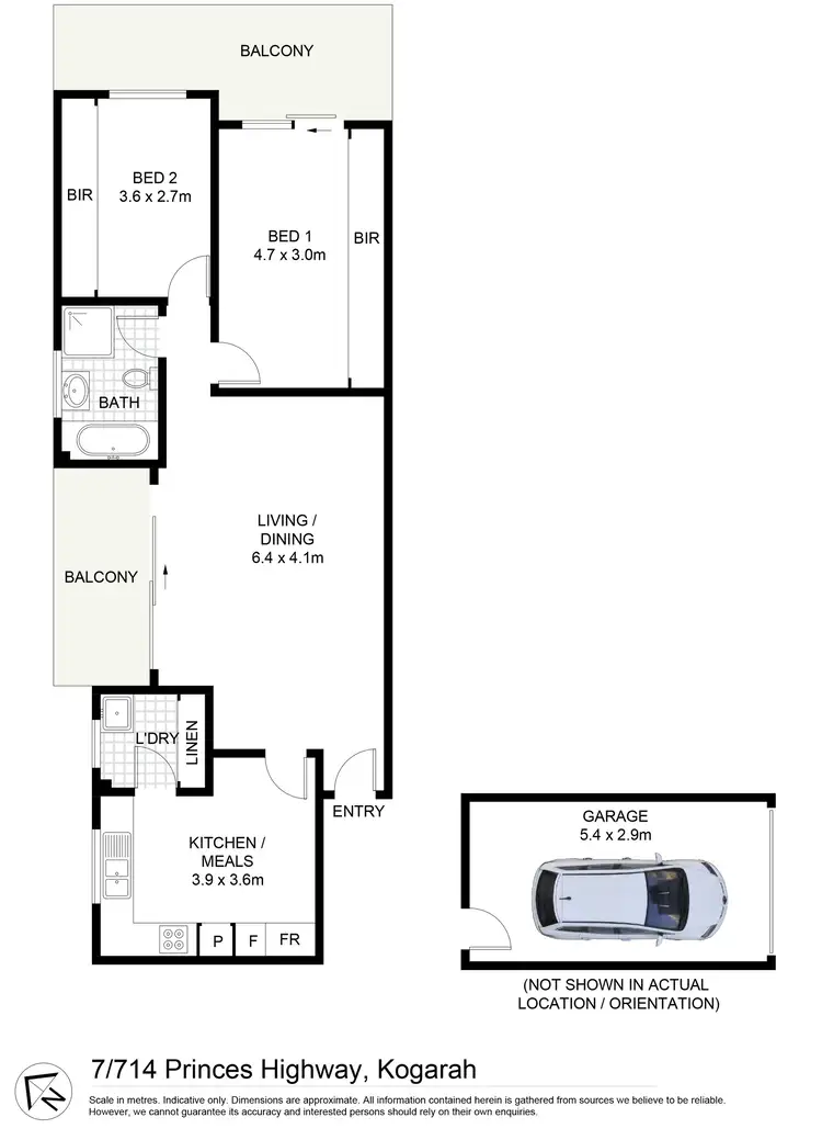 Floorplan of Homely apartment listing, 7/714 Princes Highway, Kogarah NSW 2217