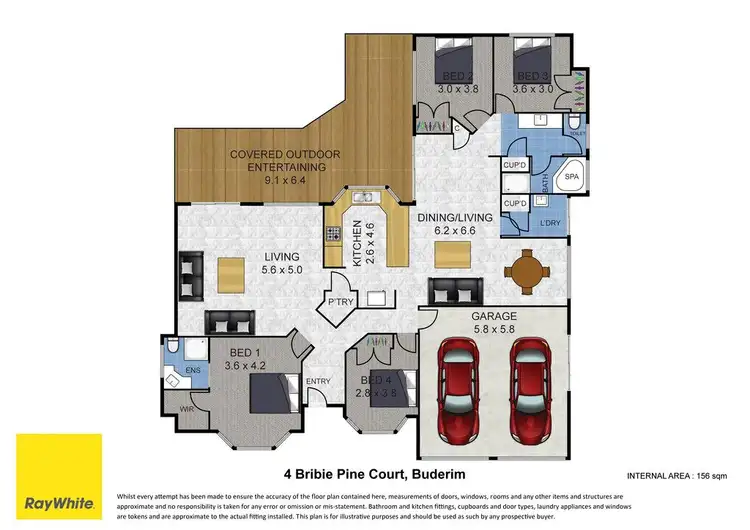 Floorplan of Homely house listing, 4 Bribie Pine Court, Buderim QLD 4556