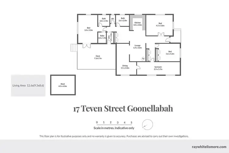 Floorplan of Homely house listing, 17 Teven Street, Goonellabah NSW 2480