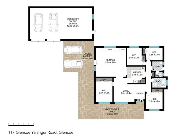 Floorplan of Homely house listing, 117 Glencoe-Yalangur Road, Glencoe QLD 4352