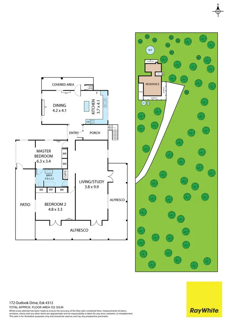 Floorplan of Homely house listing, 172 Outlook Drive, Esk QLD 4312