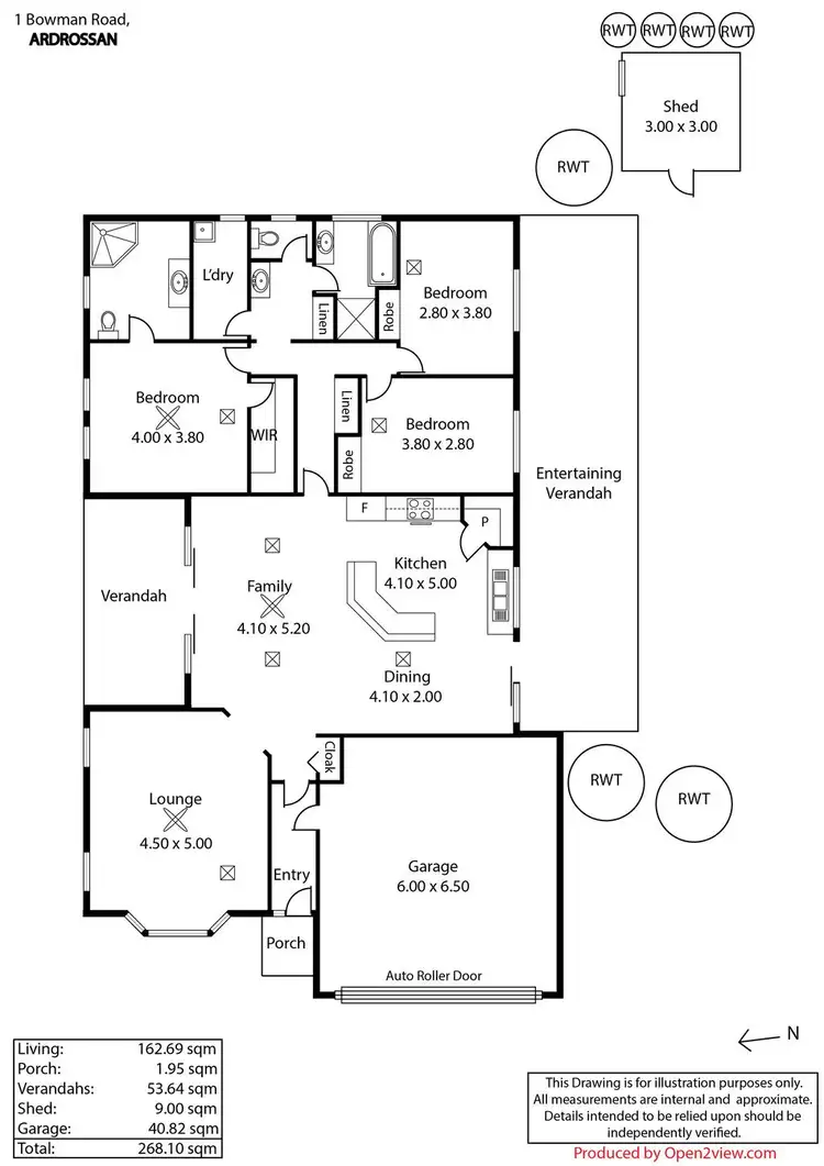 Floorplan of Homely house listing, 1 Bowman Road, Ardrossan SA 5571