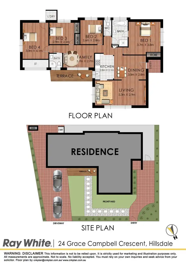 Floorplan of Homely house listing, 24 Grace Campbell Crescent, Hillsdale NSW 2036
