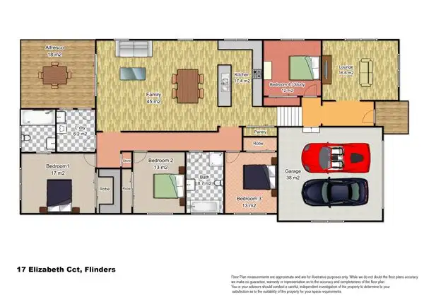 Floorplan of Homely house listing, 17 Elizabeth Circuit, Flinders NSW 2529