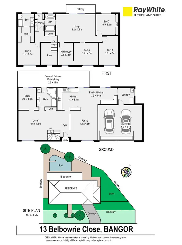 Floorplan of Homely house listing, 13 Belbowrie Close, Bangor NSW 2234