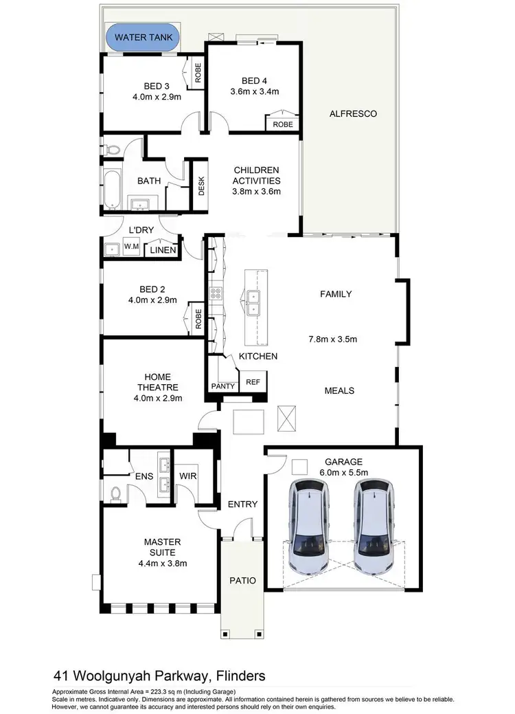 Floorplan of Homely house listing, 41 Woolgunyah Parkway, Flinders NSW 2529