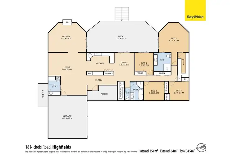 Floorplan of Homely house listing, 18 Nichols Road, Highfields QLD 4352