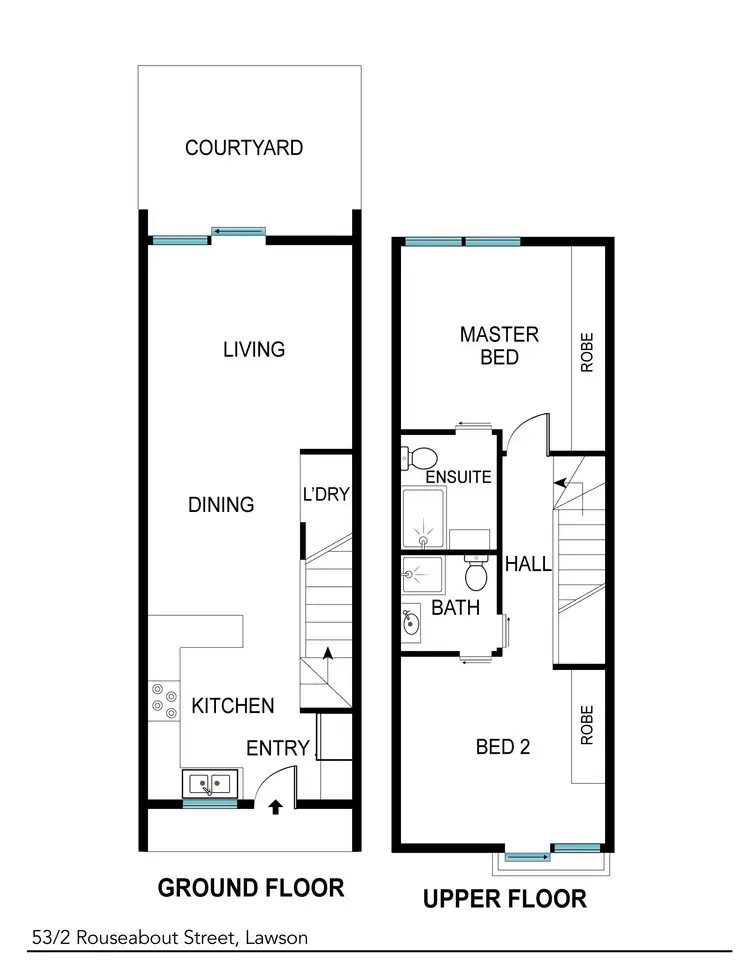 Floorplan of Homely townhouse listing, 53/2 Rouseabout Street, Lawson ACT 2617