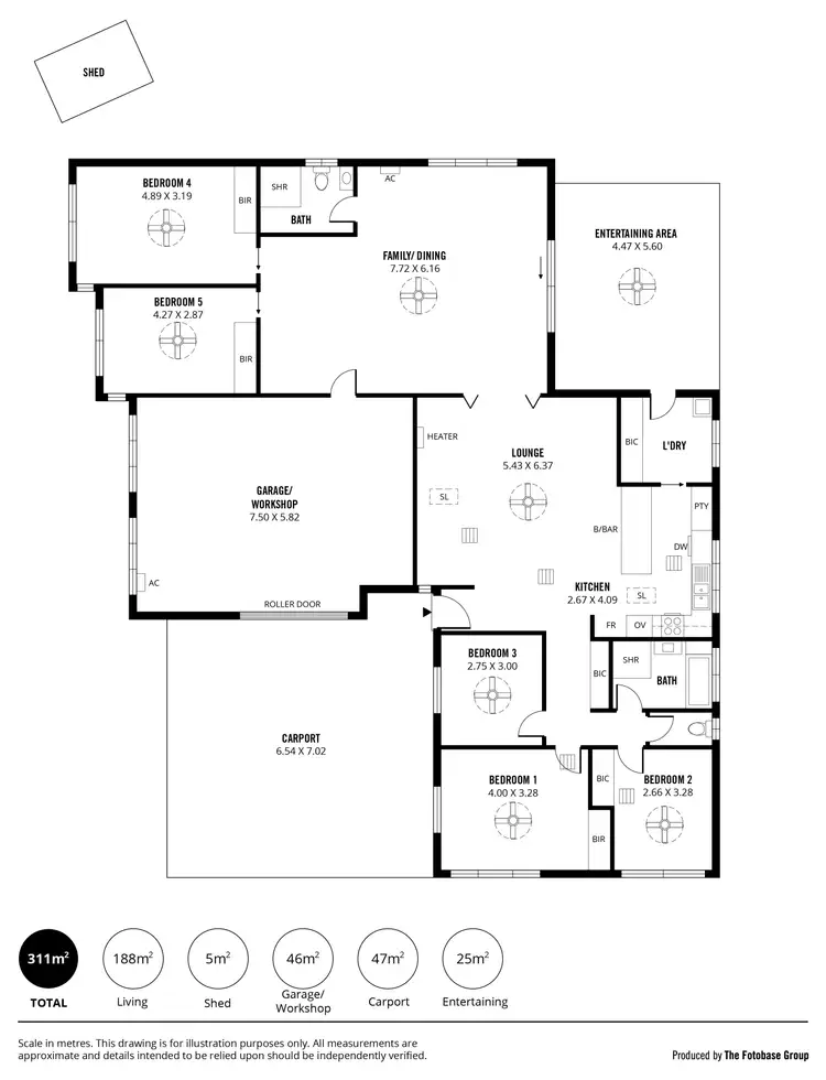 Floorplan of Homely house listing, 8 Tyrone Court, Flagstaff Hill SA 5159