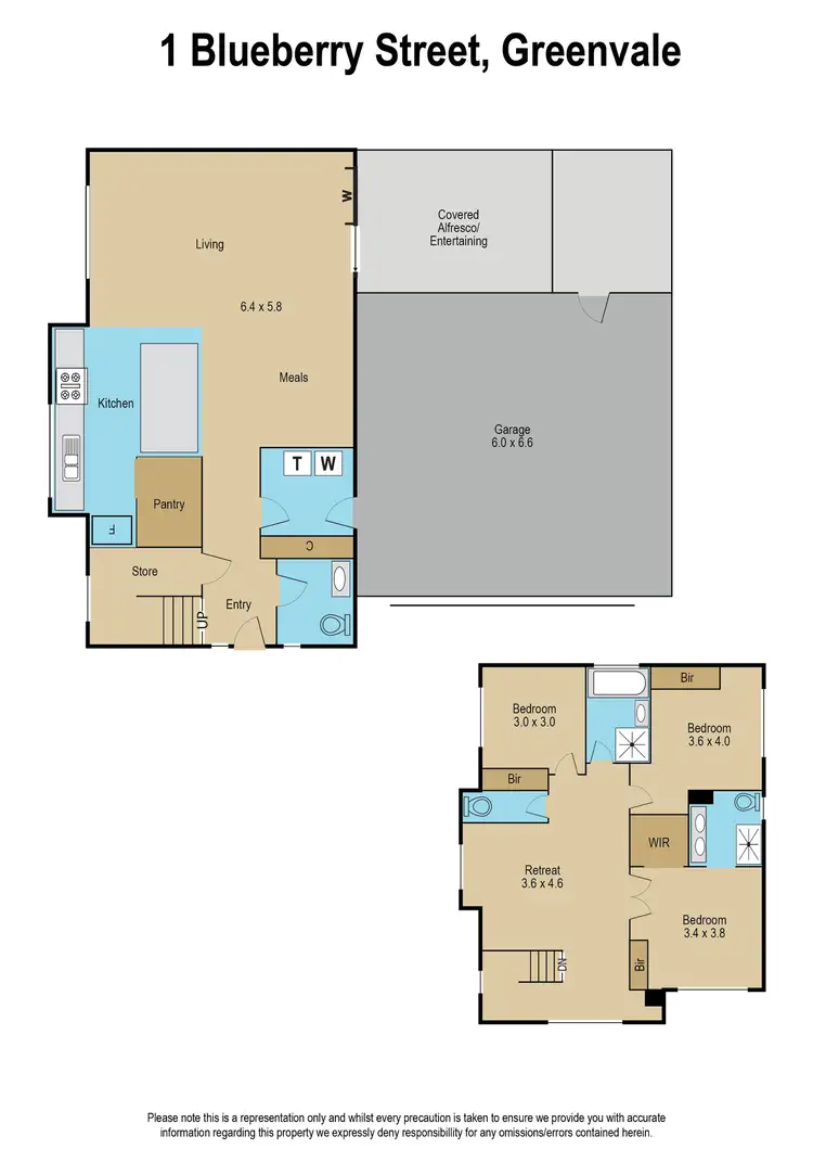 Floorplan of Homely house listing, 1 Blueberry Street, Greenvale VIC 3059