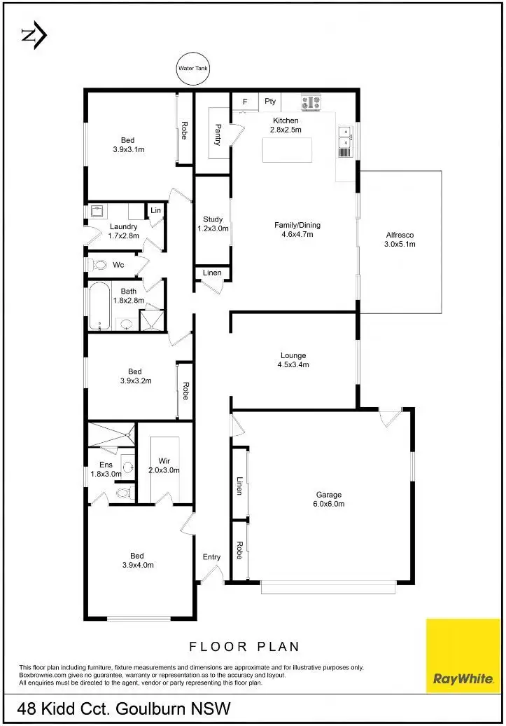 Floorplan of Homely house listing, 48 Kidd Circuit, Goulburn NSW 2580
