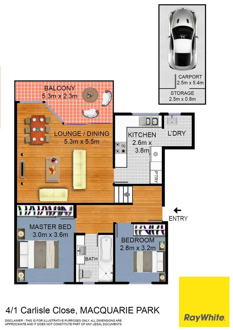 Floorplan of Homely unit listing, 4/1 Carlisle Close, Macquarie Park NSW 2113