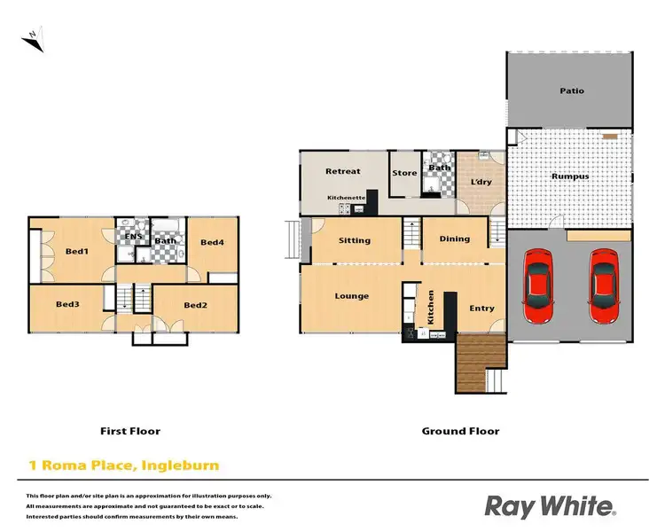 Floorplan of Homely house listing, 1 Roma Place, Ingleburn NSW 2565