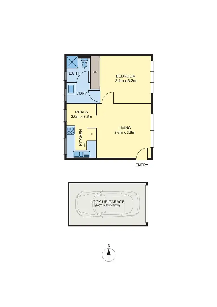 Floorplan of Homely apartment listing, 4/22 Miller Street, Fitzroy North VIC 3068