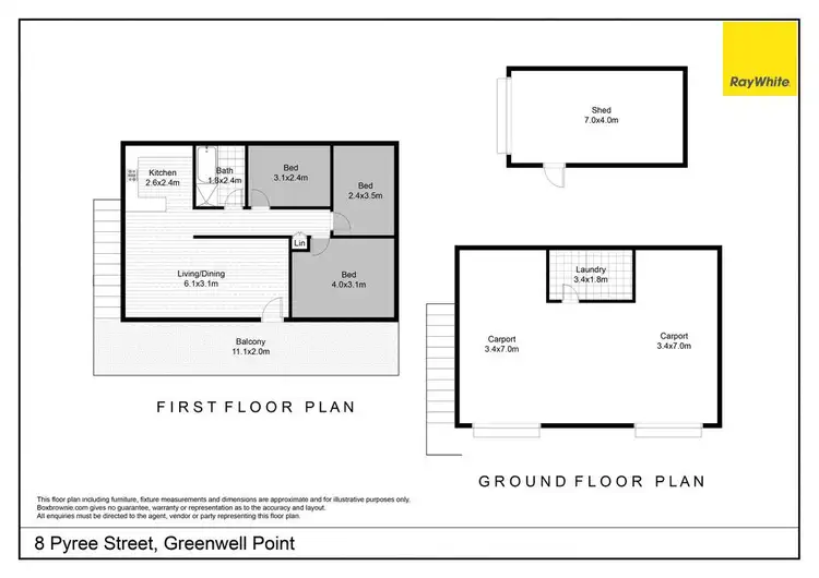 Floorplan of Homely house listing, 8 Pyree Street, Greenwell Point NSW 2540