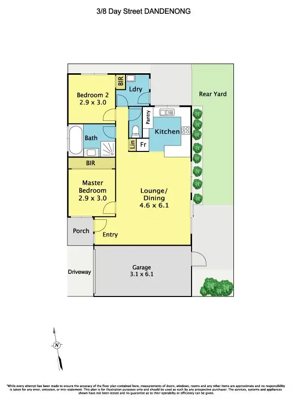 Floorplan of Homely unit listing, 3/8 Day Street, Dandenong VIC 3175