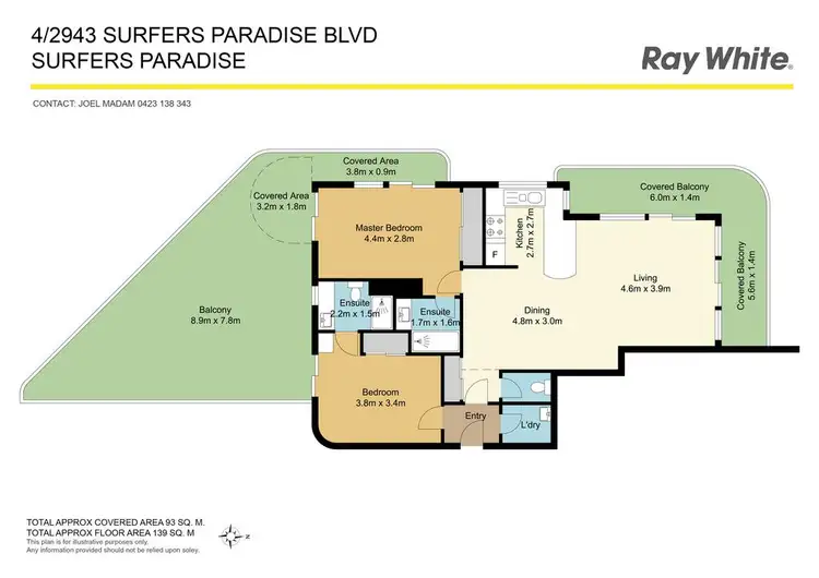 Floorplan of Homely unit listing, 4/2943 Surfers Paradise Boulevard, Surfers Paradise QLD 4217