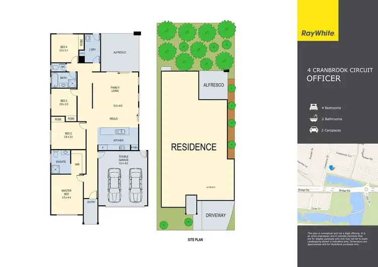 Floorplan of Homely house listing, 4 Cranbrook Circuit, Officer VIC 3809