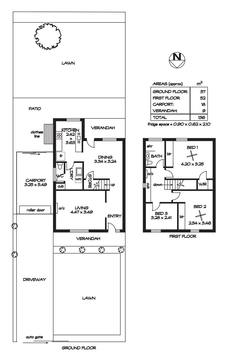 Floorplan of Homely townhouse listing, 5 Bristol Terrace, Oakden SA 5086