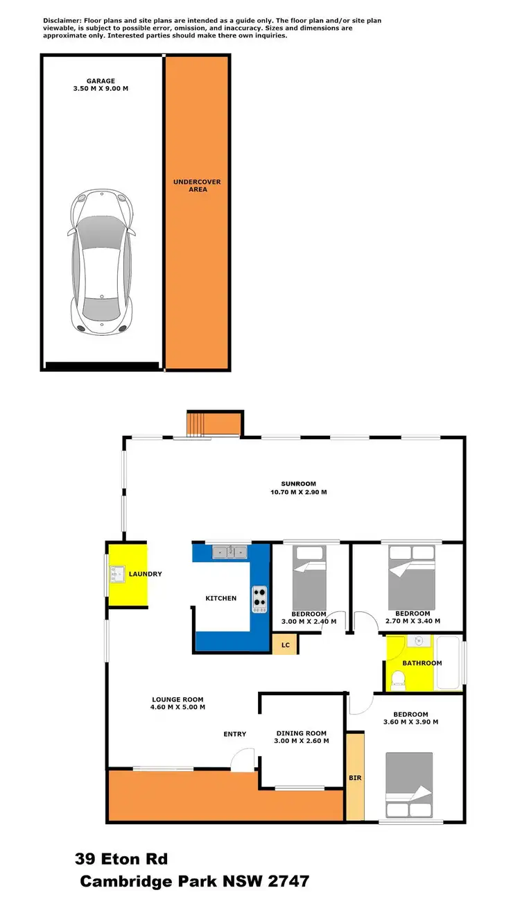 Floorplan of Homely house listing, 39 Eton Road, Cambridge Park NSW 2747